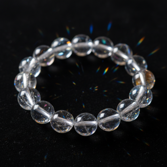 Aurora Clear Crystal Rainbow Bracelet